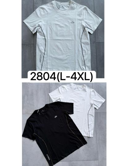 Футболка мужской трикотаж  L-4XL Упаковка один цвет 5размер/чёны/кофе/коричевый /беля