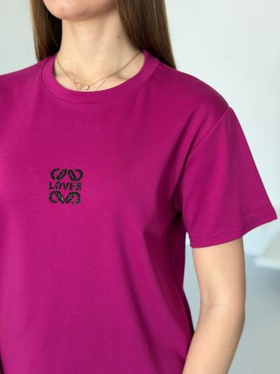 Футболки женские Полированный котон  XL/XXL длина 63 объем груди 53 (5шт) Различные цвета-4