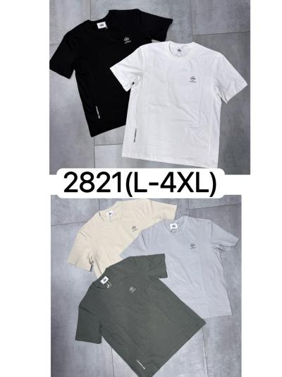 Футболка мужской трикотаж  L-4XL Упаковка один цвет 5размер/чёны/кофе/коричевый /беля