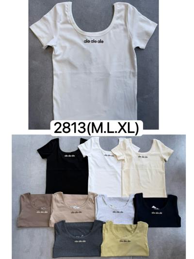 Футболка женская  Упаковка один цвет 3 размера M-L-XL/чёны/кофе/кремовый /беля
