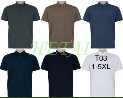 Футболки мужские ткань холодок один цвет (ГОLD GOLF MAN ) фирма  Модель:T03 Размер 1XL-5XL ростовке:5шт
