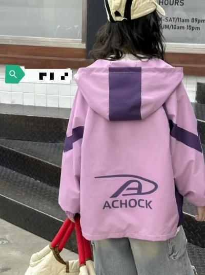 Ветровки осение детские розовые