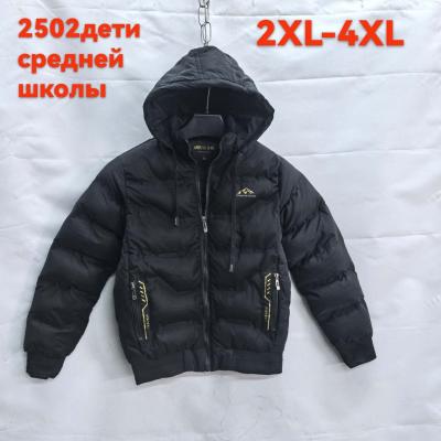 Подростковая ветровка ткань плащевка коричневый цвет черный 2xl-4xl модель 2502