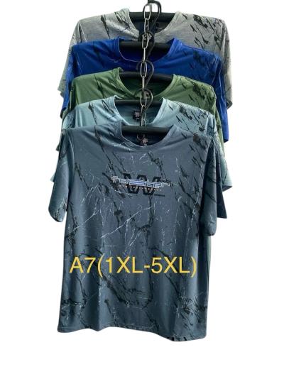  Футболки мужские оптом трикотаж микс цвет размер XL-5XL не дорого оптом от прямого поставщика