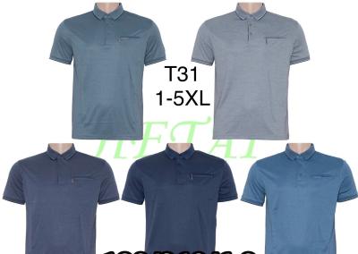 Футболки мужские ткань Lacoste один цвет (ГОLD GOLF MAN ) фирма  Модель:T31 Размер 1XL-5XL ростовке:5шт