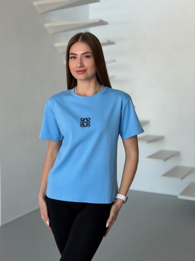 Футболки женские Полированный котон  XL/XXL длина 63 объем груди 53 (6шт) Различные цвета-1