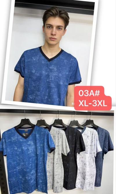 Футболка мужская норма трикотаж разный цвет в упаковке  размер XL-3XL