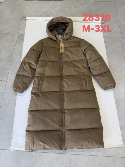 Женская ветровка ткань плащевка цвет кофе размер M–3XL модель 28318