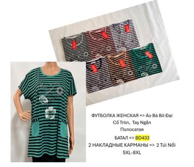 Футболка женская батал разный цвет 5xl-8xl:5шт Ткани: трикотаж  Виробник: Ветнам