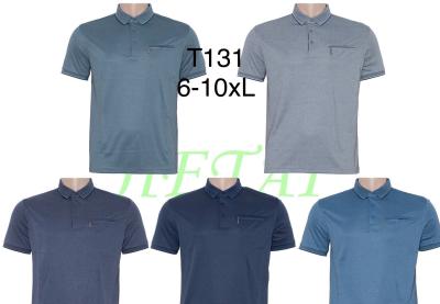 Футболки мужские ткань Lacoste один цвет (ГОLD GOLF MAN ) фирма  Модель:T131 Размер 6XL-10XL ростовке:5шт