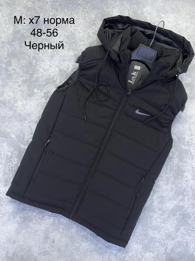Жилетка мужская норма черный полиэстер размер 48-56
