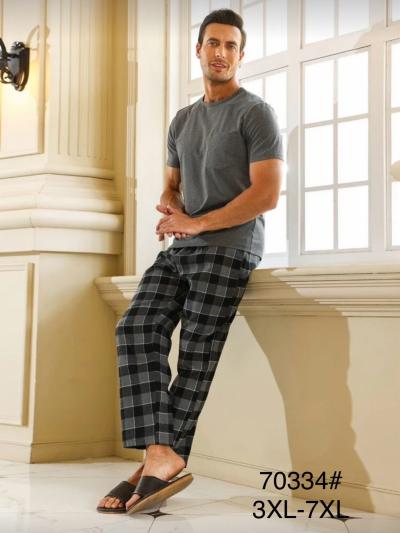 Пижамы  мужской Ткань  трикотаж  95% COTTON  5% SPANDEX Размер 3XL-4XL-5XL-6XL-7XL Размер 58-60-62-64-66 Баттал Ростов 5 штук