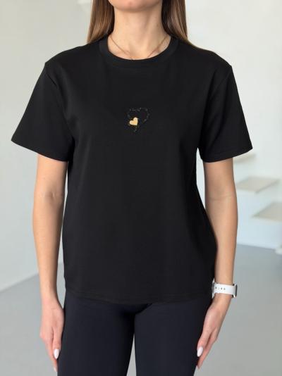 Футболки женские Полированный котон  XL/XXL длина 63 объем груди 53 (5шт) Различные цвета