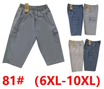 Бриджи мужские ткань котон Баталы 6-10XL Один цвет ростовке 5шт