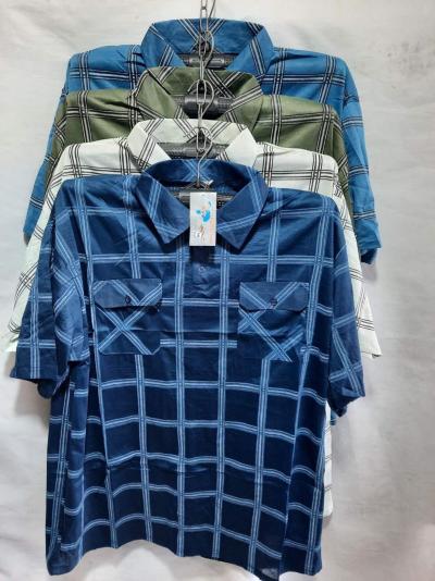 Футболка мужская норма в клетку трикотаж размер XL-4XL