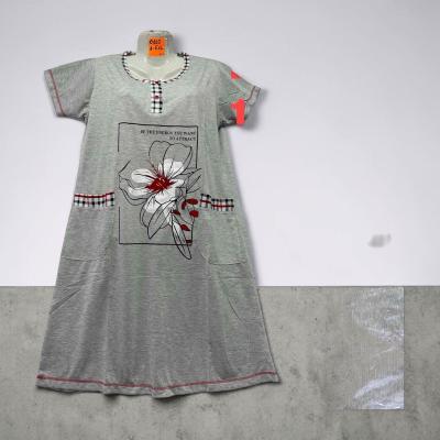 Ночнушка женская  1-5xl ( 48-58) 5 шт пачка / разноцветный воротник