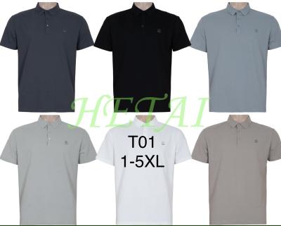 Футболки мужские ткань холодок один цвет (ГОLD GOLF MAN ) фирма  Модель:T01 Размер 1XL-5XL ростовке:5шт