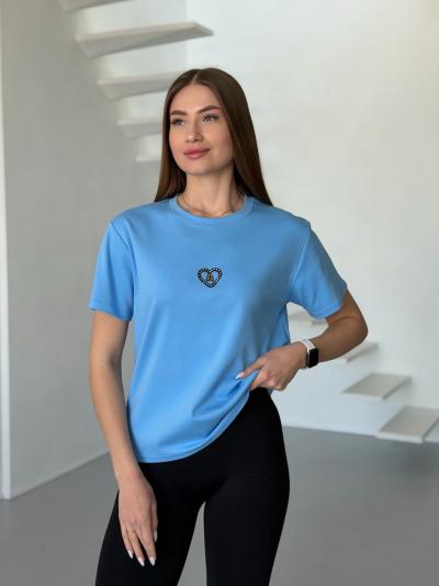 Футболки женские Полированный котон  XL/XXL длина 63 объем груди 53 (5шт) Различные цвета-2