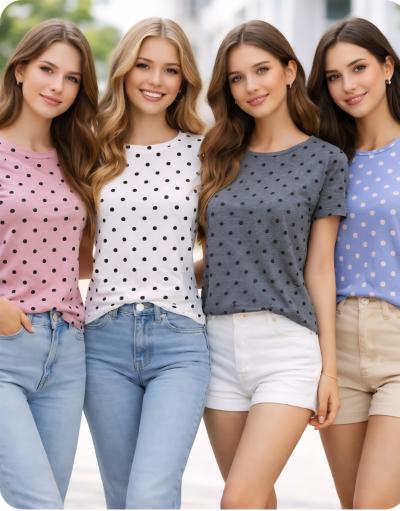 Жіноча футболка ONESIZE BEKI 3939 Бавовна супрем  В упаковці 10 шт різних принтів 1 розміру  Підходить на розміри 46-50-5