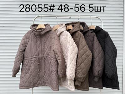 Ветровки осен женски Полу-батал  48 / 50 / 52 / 54 / 56/58 /5шт/чёны /кофе/коичнревый//молоко/