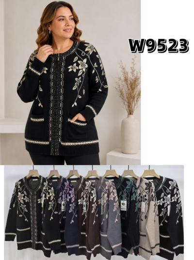 Женский свитер ткань кашемир один цвет в упаковке размер XL/XXL, XXL/XXXL модель W9523