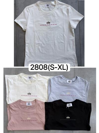 Футболка женская  Упаковка один цвет 4 размера S-XL/чёны/кофе/кремовый /беля