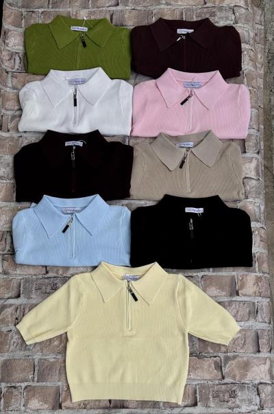 Поло женское вязаный трикотаж one size 5 шт в упаковке не дорого от прямого поставщика